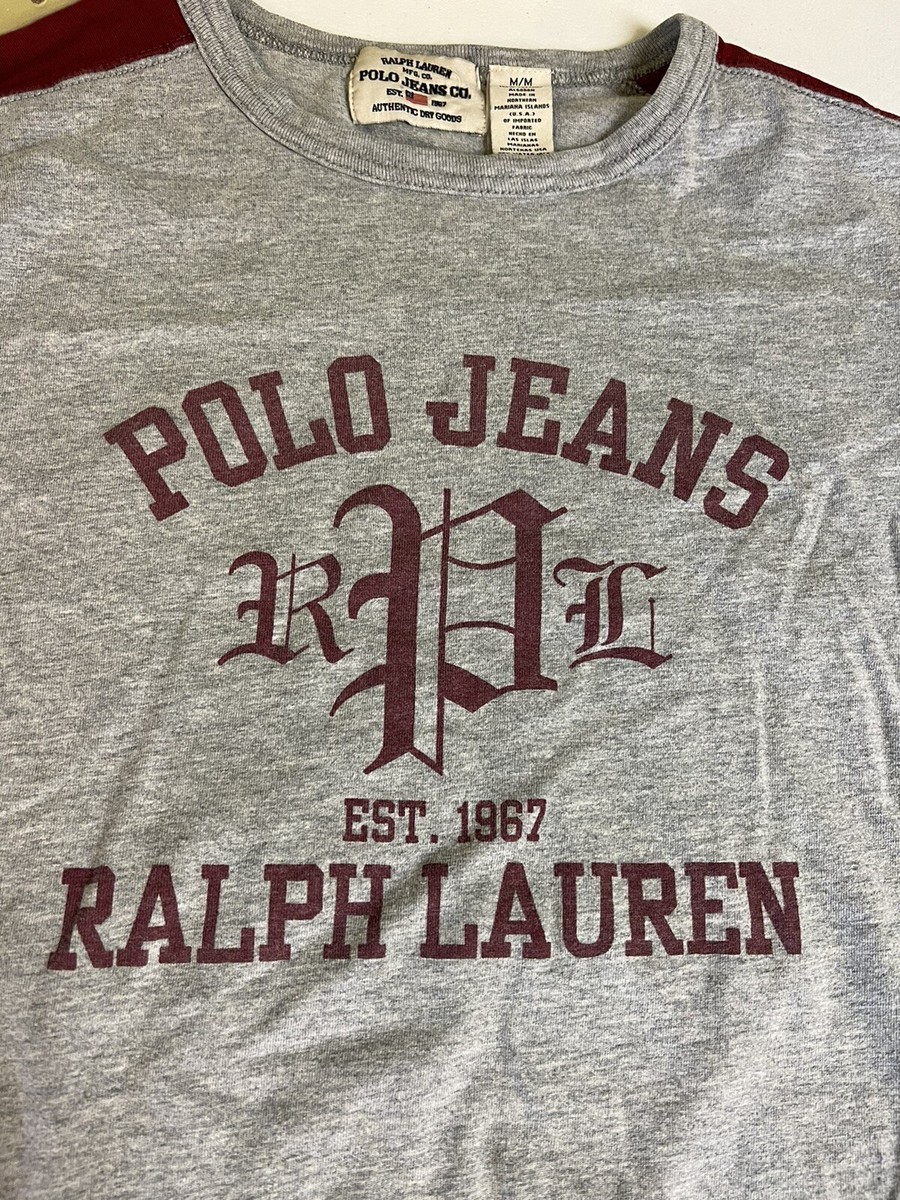 VINTAGE Polo Jeans Co Ralph Lauren T-shirt Men Adult Medium VINTAGE Polo Jeans Co Ralph Lauren T-shirt Men Adult Medium