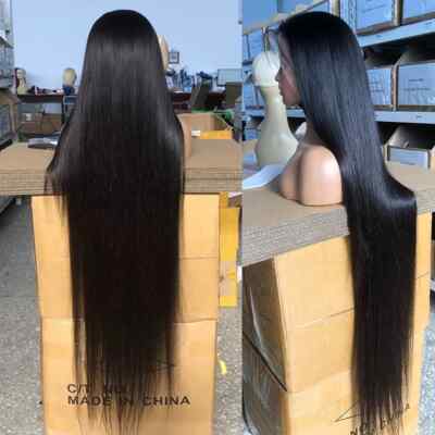 Human Hair Full Lace Front Wig Transparent Frontal Wig Raw Cuticle Aligned Hair
