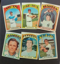 1972 Topps Baseball Cards  - Complete Your Set UPDATED 8/29/25!!