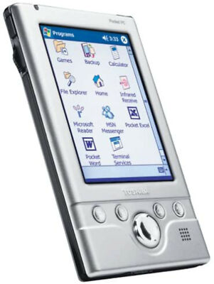 Toshiba Pocket PC e335 Microsoft PDA Silver Organizer Color