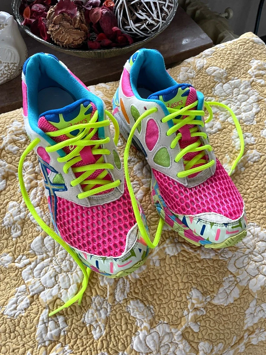 Asics gel noosa tri 7 clearance womens neon pink coral shoes