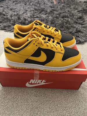 nike dunk ダンクlow retro championship 27cm Nike Dunk Low Retro Championship Goldenrod Black & Yellow UK7