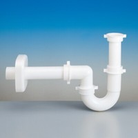 Ablaufgarnitur Siphon KüChe RöHren Sifon Geruchsverschluss SpüLbecken Abfluss