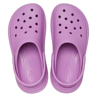 NEW Crocs Stomp Clog-Pink/Bubble 209347-6WQ High Heel - LIMITED