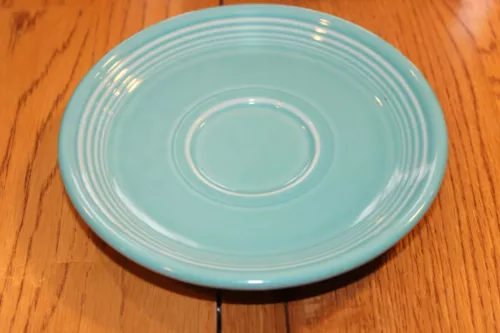 Vtg Fiesta 5 7/8" Saucer Plate Homer Laughlin Fiestaware P86 Sea Mist Turquoise