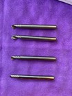4x VHM Einzahnfräser Einschneider Alufräser Kunststofffräser Ø5mm Bohrspitze