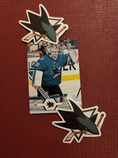 2 Of San Jose Sharks Themed Stickers For Laptop, Cases Folders Etc
