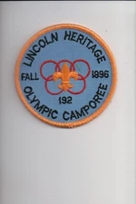 1995 Lincoln Heritage Olympic Camporee patch