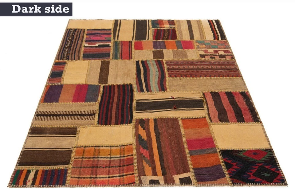 Kelim Patchwork 180x121 cm Handgewebter Perserteppich-Orient,kilim,Carpet,Rug - Bild 2 von 4