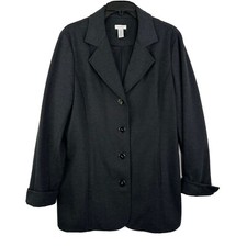 Chicos Women's Gray Stretch Blazer Jacket Size Large