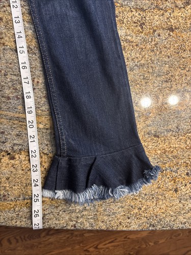 Alice + Olivia Damen Jeans Blau Größe 26 AO LA Zoe Rüschensaum Baumwollmischung 0002 - Bild 9 von 9