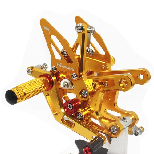 MAD-MOTO Quick Shift Rearset Foot Pegs Foot Pedals For KAWASAKI ZX10R 2016-2020 - Picture 4 of 10