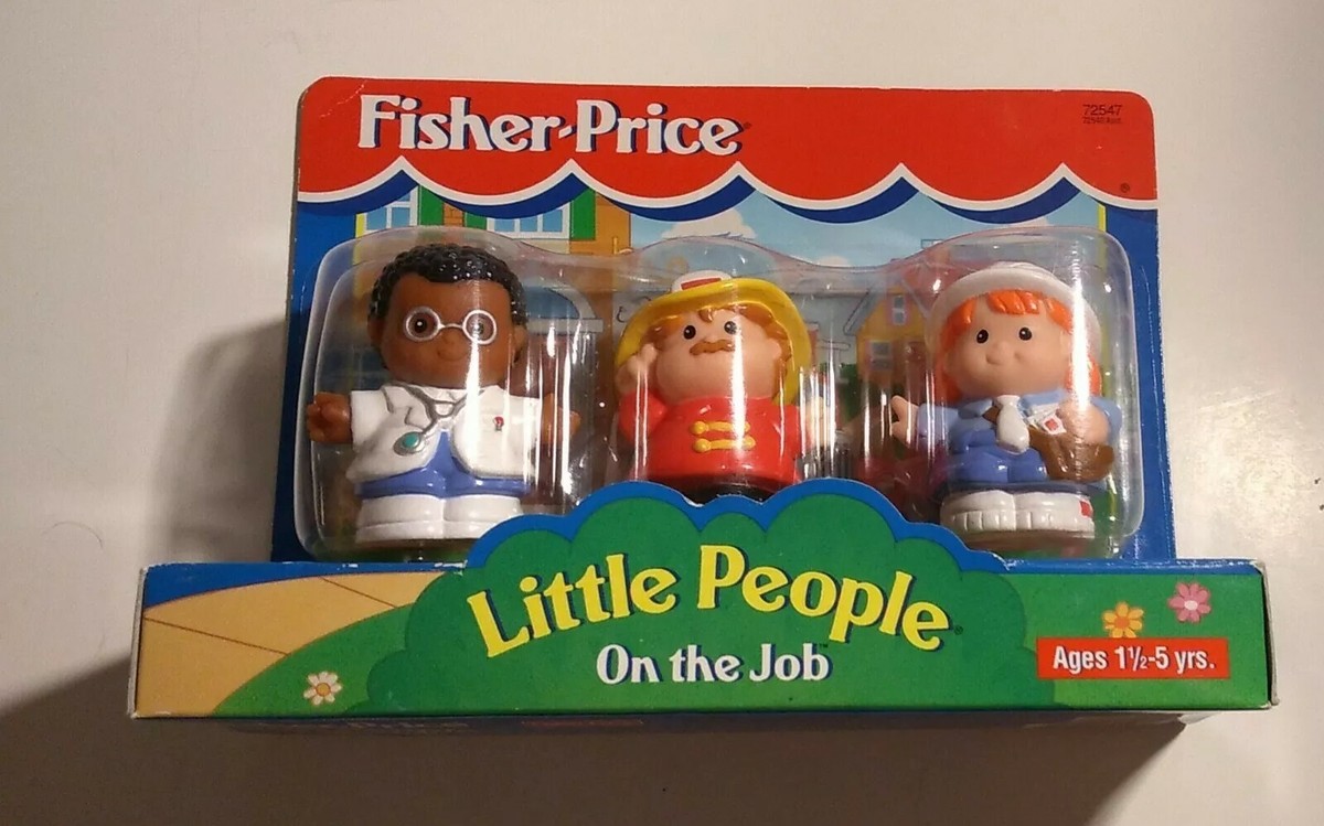 Fisher- Little People on The Job Doctor Fireman Mail Lady 1996