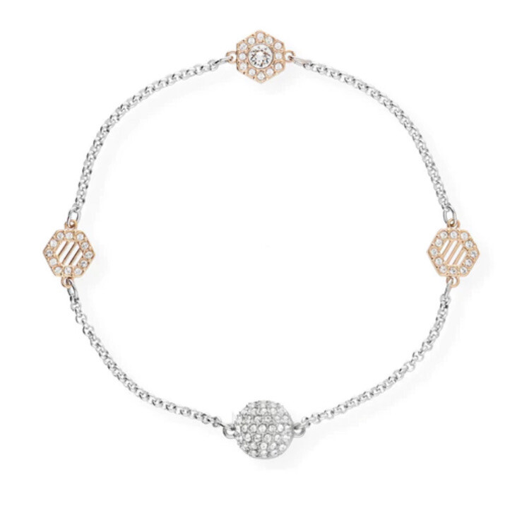 NIB Swarovski $149 Two Tone Rose Gold Remix Strand Hexa NIB Swarovski $149 Two Tone Rose Gold Remix Strand Hexa