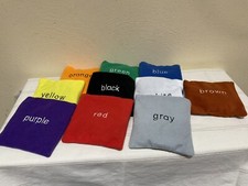 EDUCATIONAL INSIGHTS COLORS BEANBAGS, 10 PCS. COMPLETE, DEVELOPMENTAL 3 YEARS 