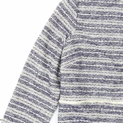 Monsoon Womens Blue Cotton BlendBlazer Size 14 - Picture 9 of 12