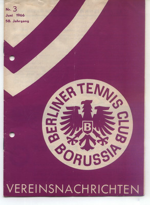 Tennis Borussia Berlin - Club News - June 1966