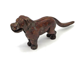 Nussknacker Hund alt/antik um 1926 Gusseisen L 22 cm
