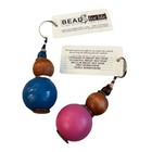 Key Chain Wooden Breast Screening Detection Beads For Life For Display Lot Of 2 — photo 2