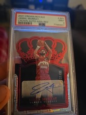 2021-22 Panini Crown Royale - Crown Autographs Jamal Murray Asia Red /31 PSA 9