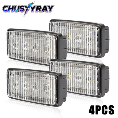 LED Headlight 4X For Deere Crawler Dozers lights replace R161288 RE306510
