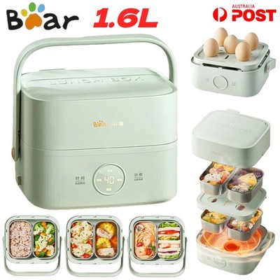 BEAR Electric Lunch Box Food Heating Bento Rice Cooker Steamer Soup Cook Cooking