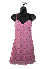 Urban Outfitters Elodie Pink Mini Floral Mini Dress Womens Size Small Y2K