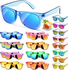 Party Favors Kids Sunglasses Bulk - 16 Packs Neon Sunglasses for Kid Age 3-8, UV