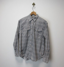 Vintage Versace Jeans Couture Size L Checkered Check Shirt Jacket Dogtooth