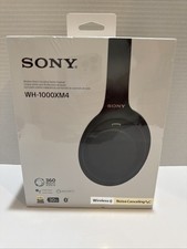 Sony WH 1000XM4 Wireless Noise Cancelling Over Ear Headphones Black NEW SEALED 