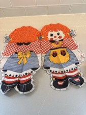Vintage Raggedy Ann Fabric Panel Cut and Sew Sewing Pattern make a doll
