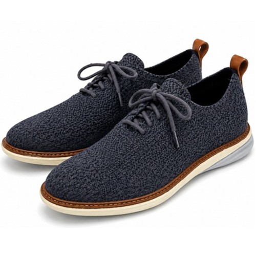 Cole Haan GrandEvolution Knit Oxford Sneakers Gray Blue Men's 9M Casual Shoes