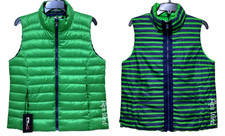 RLX Ralph Lauren Women's Packable Reversible Down Puffer Golf Vest SZ. L NWT$248