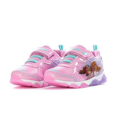 Paw Patrol Girls Light Up Sneakers , Sizes: Toddler 6, 7, 8, 9, 10