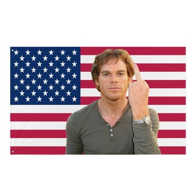 Dexter Morgan - Bay Harbour Butcher American Flag Tapestry  dark passenger  