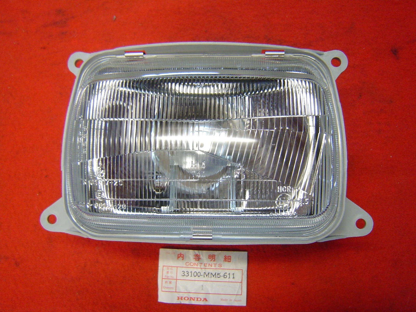 Optique phare avant CBR1000 1987 1988 finition origine miroir chrome haute pureté