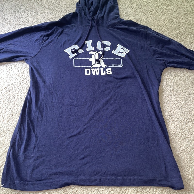 Men's Navy Rice Owls Campus Pullover Hoodie