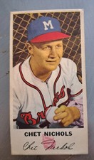 1954 Johnston Cookies Milwaukee Braves - #16 Chet Nichols