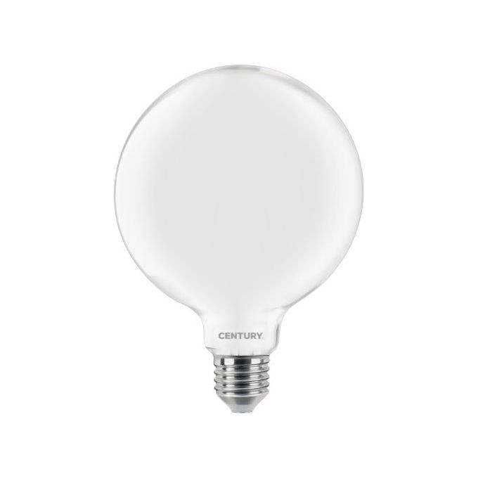 Century LED Saten Globo E27 10W 4000K | Lampadina G95 Vetro Opale
