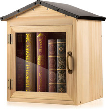 Little Library Box Outdoor - Free Library Kit for Sharing Books, Literature, and