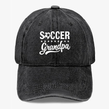 Soccer Grandpa Hat Funny Grandpa Gift Baseball Cap Grandfather Game Day