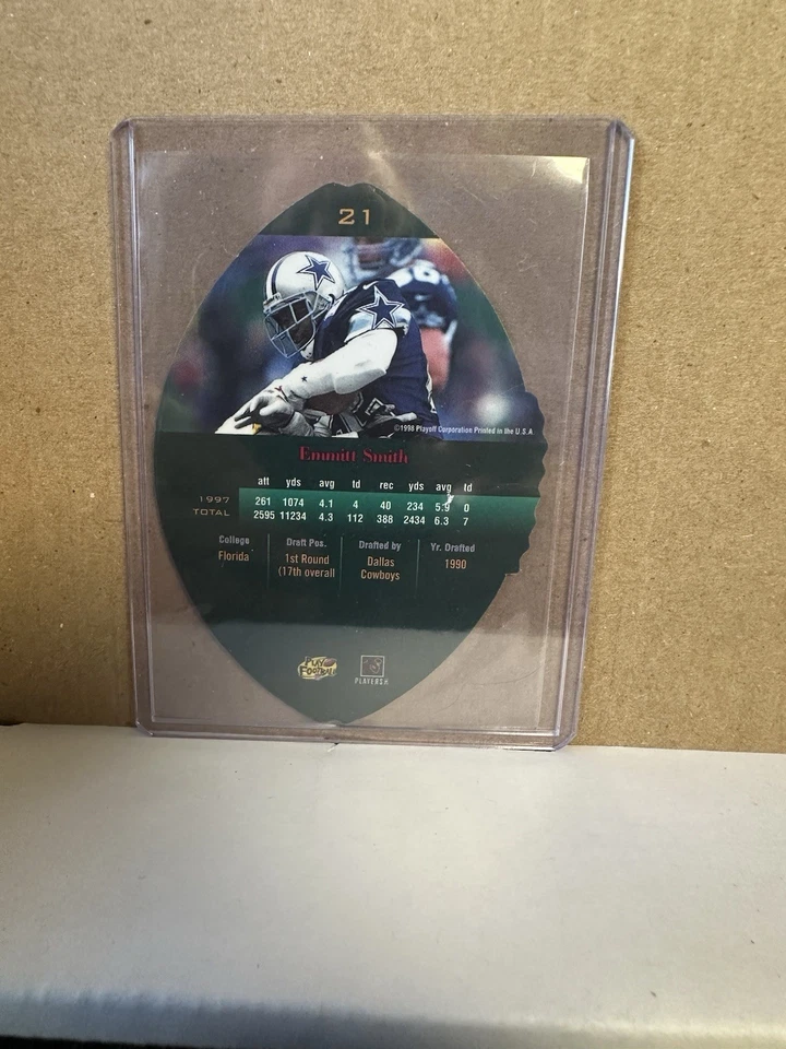 1998 playoff contenders Leather red emmitt smith #21 - Image 2 of 2