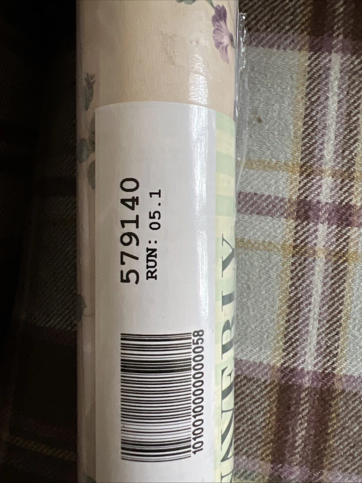 Лот 5 Waverly обои двойной рулонов новый фиолетовый розы коттедж 579140 предварительно наклеенный - Изображение 4 из 4