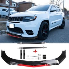 Gl&auml;nz Vorn Sto&szlig;stange Frontlippe Spoilerlippe Tuning f&uuml;r Jeep Grand Cherokee WK2