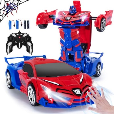 Ferngesteuertes Auto Roboter Kinder 3-12 Jahre 2,4GHz Transformer Spielzeug