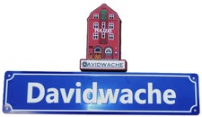 Polizeiabzeichen Patch Polizei Hamburg Davidwache und Blechschild