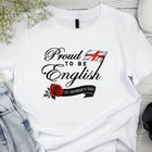 St George's Day T Shirt Proud To Be English England Unisex Adult Kids Tee Tops