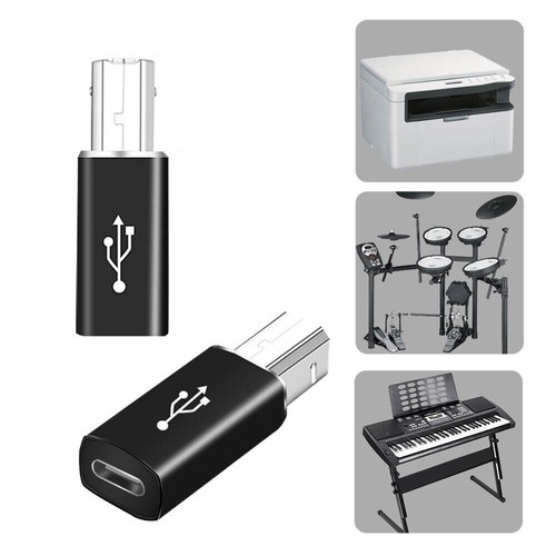 USB Type-C Female to USB B Male Adapter For Scanner Printer Converter New - Picture 6 of 18