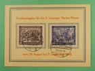 DR WHO 1948 GERMANY FDC LEIPZIG FAIR SEMI POST MAXIMUM CARD COMBO R39103