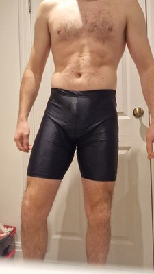 vintage radhose glänzend schwarz